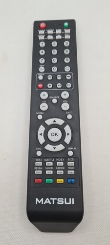 Matsui dvd remote control - tv,