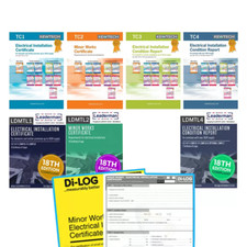 18th Edition Electrical Certificate Report Books 18TH EDITION Kewtech, Leaderman