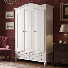 French Bordeaux Three Door Wardrobe (Flat-Pack or Assembled) (Any Colour!)