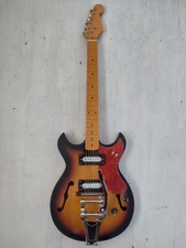 LATE 1960s TEISCO/ KAWAI / GUYATONE MIJ DOUBLE CUTAWAY Guitar  JAPAN