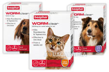 BEAPHAR WORMCLEAR CAT DOG WORMING TABLETS VET-STRENGTH ROUNDWORM TAPEWORM