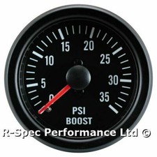 35 PSI Turbo Diesel 52mm Black Face Mechanical Boost Pressure Gauge - Tdi Td Dt