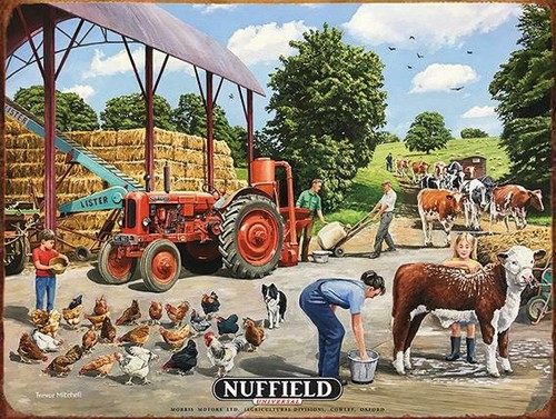 Mini metal sign - mini, nuffield