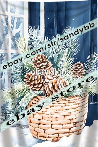 Tapestry pine greenery - tapestry,