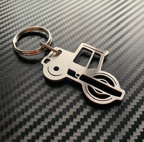 Road roller keyring - roller,