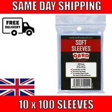 Card Concepts Soft Sleeves x 1000 for All Trading Cards, Pokemon, Sports, YuGiOh