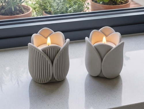 Tulip tealight holder - holder, led