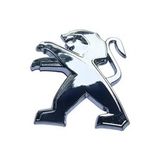 Peugeot Car Front Emblem Metal Badge for Trunk 7.8x6.3cm Decoration Sticker