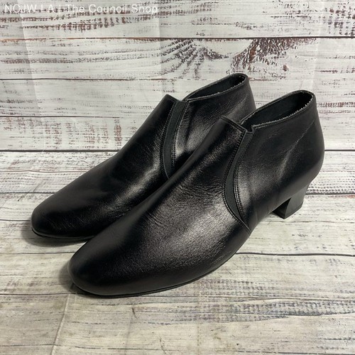 Supadance black leather heeled - supadance,