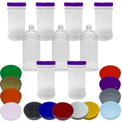Plastic storage jars sweets - plastic,