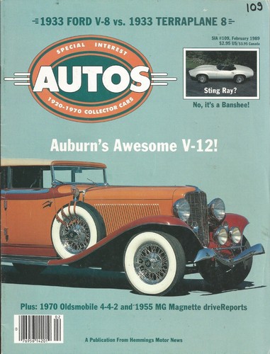 Special interest autos 1989 - autos,