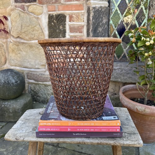 Vintage waste paper basket bin - waste,