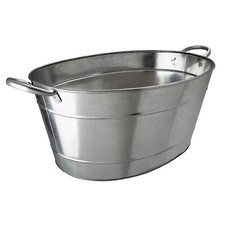Galvanised Steel Beverage Tub 25 litre/44 pint For Restaurant Bar Hotel Beer Tub