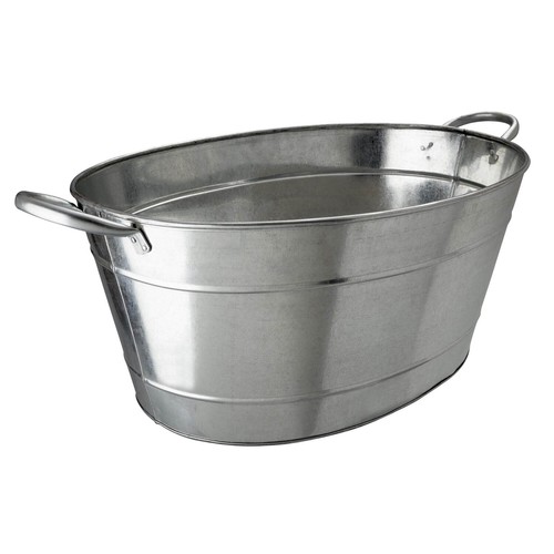Galvanised steel beverage tub - galvanised,
