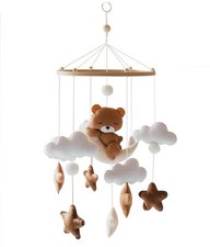 Baby Mobile For Cot Wooden Bear Cot Decoration