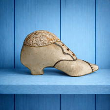 Antique Silk Shoe Pincushion