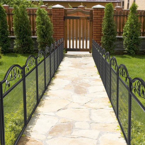 Bingopaw garden fence metal - 5x,