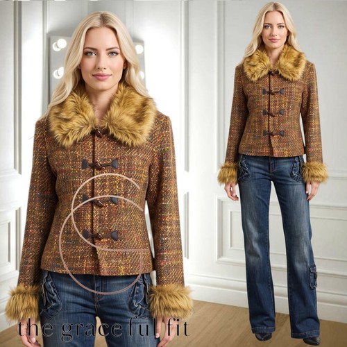 Per una brown tweed boucle - per,
