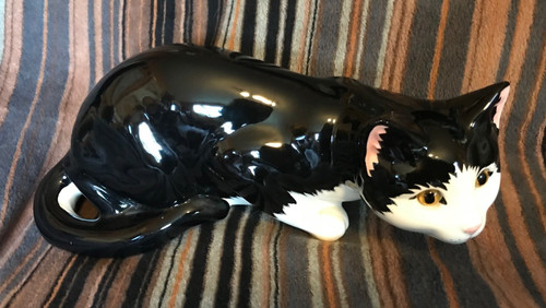 Large black and white ceramic
