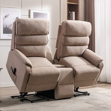  2 Seater dual motor Electric rise and recline chair setee sofa riser recliner