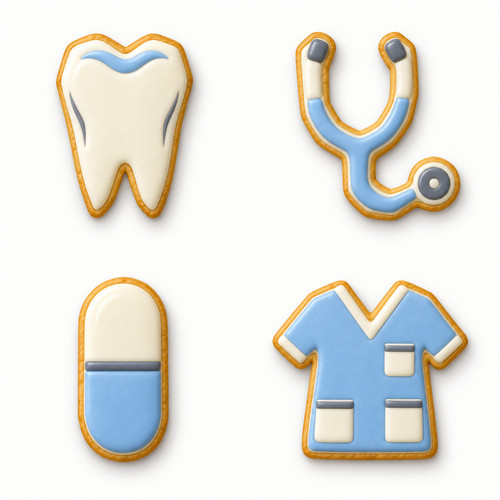 Medical care cookie cutters - cookie,