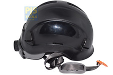 Black climbing hard hat safety