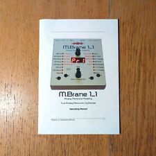 JoMox M.Brane 11Drum Synthesizer Original Instruction Manual Owners Booklet