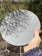Black Obsidian Large Scrying Mirror AAA+ Powerful /Protective 20cm With Stand