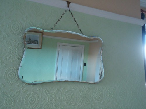 Vintage large art deco beveled - large,