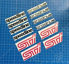 Subaru 555 Pink STI Speedline Prodrive Stickers x12 WRX WRC Legacy STI  IMPREZA