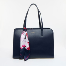 Ted Baker Navy Structured Tote
