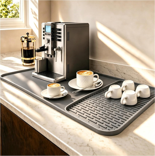 Silicone coffee bar mat - in,