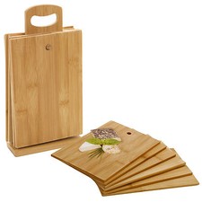 6 Pcs Bamboo Chopping Cutting