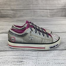 Skechers Twinkle Toes Light Up Shoes Kids Size 13.5 Jeweled Low Top Sneakers