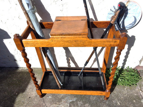 Antique oak barley twist - oak,