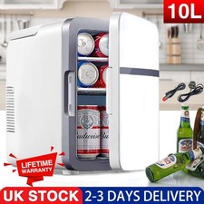 Mini Fridge Portable Compact Cooler Warmer Table Top Ice Box Office Bedroom 10L