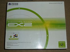 MICROSOFT XBOX 360 HORI EX2 FIGHTING STICK USB JOYSTICK JOY FIGHT ARCADE White B