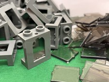 LEGO Panel 1 x 2 x 2 With Arched Window Opening & Glass, No. 90195 / 6 Pieces