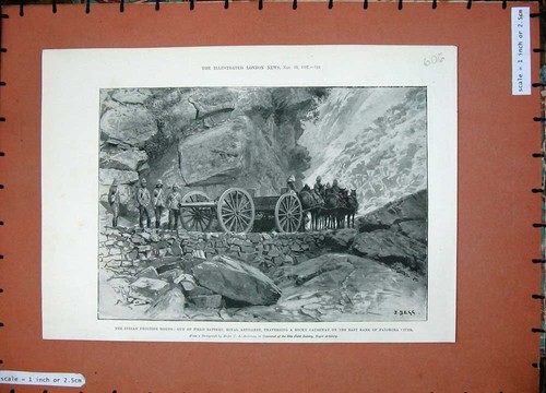 Old antique print - old,