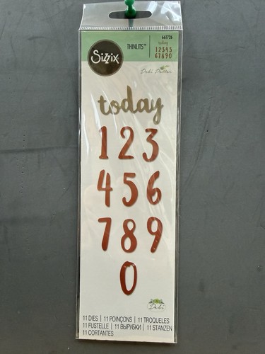 Sizzix thinlits brush numbers - sizzix,
