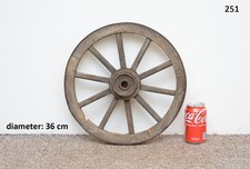 Vintage old wooden cart wagon