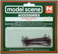New Model Scene Accessories TELEGRAPH POLES (8) Ref.5182