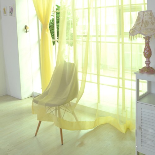 Voile curtains pair - pair, (2