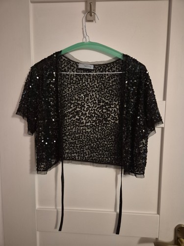 Black sequin bolero - , red