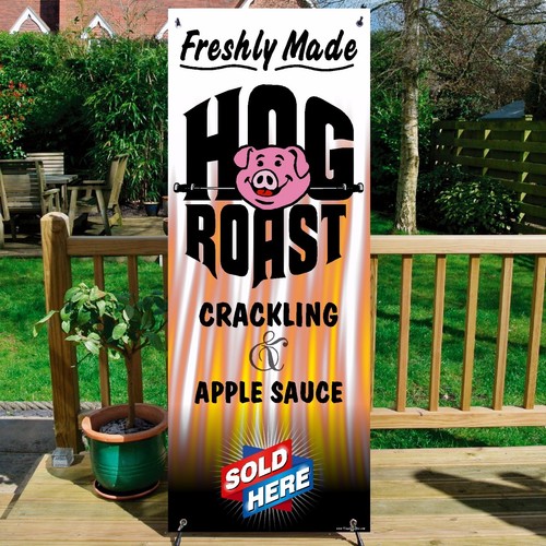 Hog roast freshly made banner - hog,