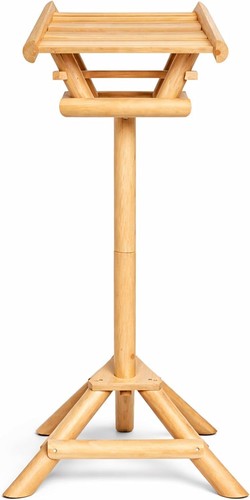 Wooden bird feeder with - feeder, stand
