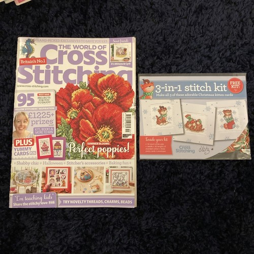 World cross stitching - world,
