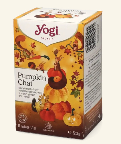 Pumpkin chai tea yogi - chai,