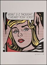 Roy Lichtenstein * Vicki! * 50 x 35 cm * signed lithograph * limited # xx/150