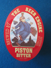 THE BEER ENGINE PISTON BITTER PLASTIC BEER PUMP SIGN